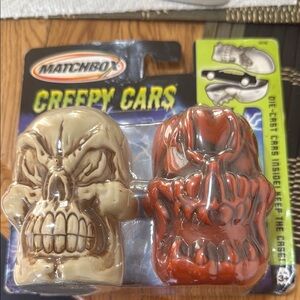 Matchbox Red and Cream Monster Creepy Cars Set